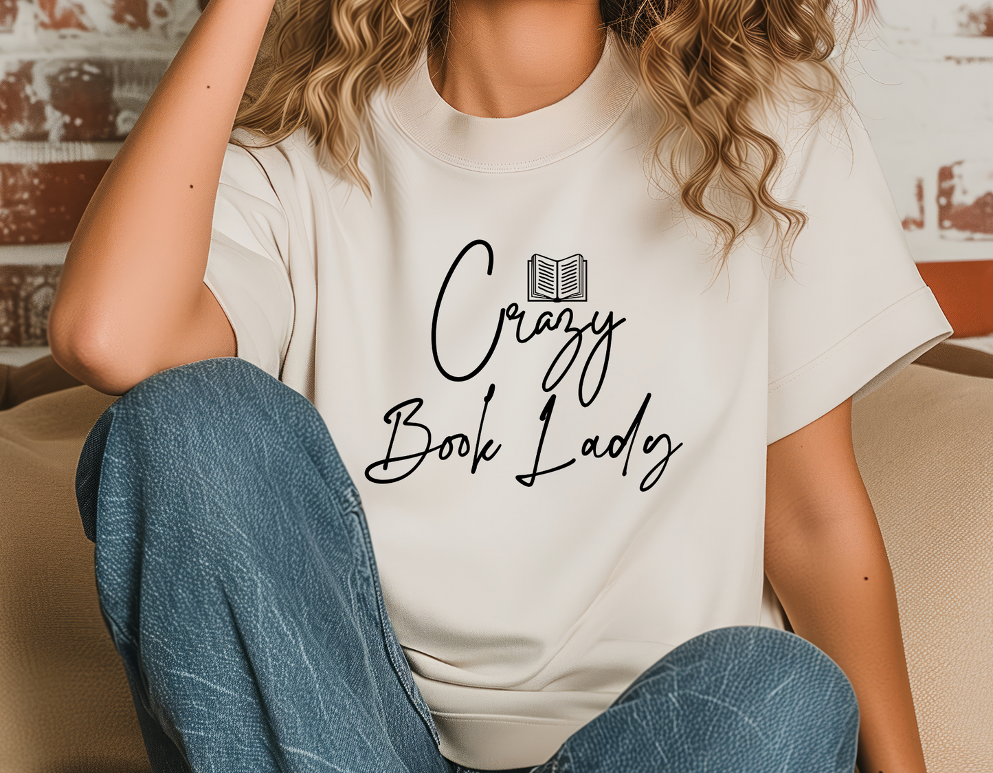Crazy book lady lady t-shirt