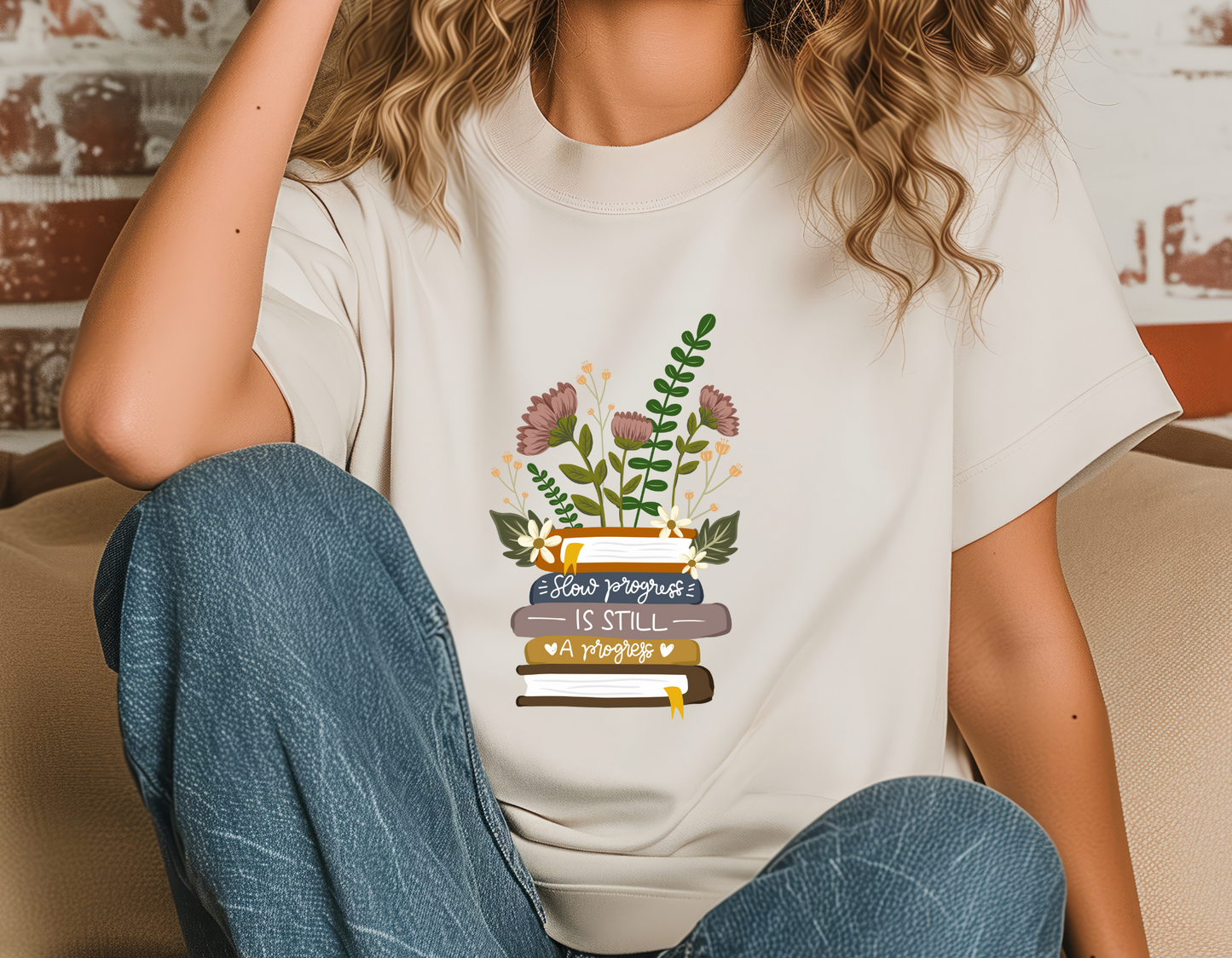 Feather book t-shirt
