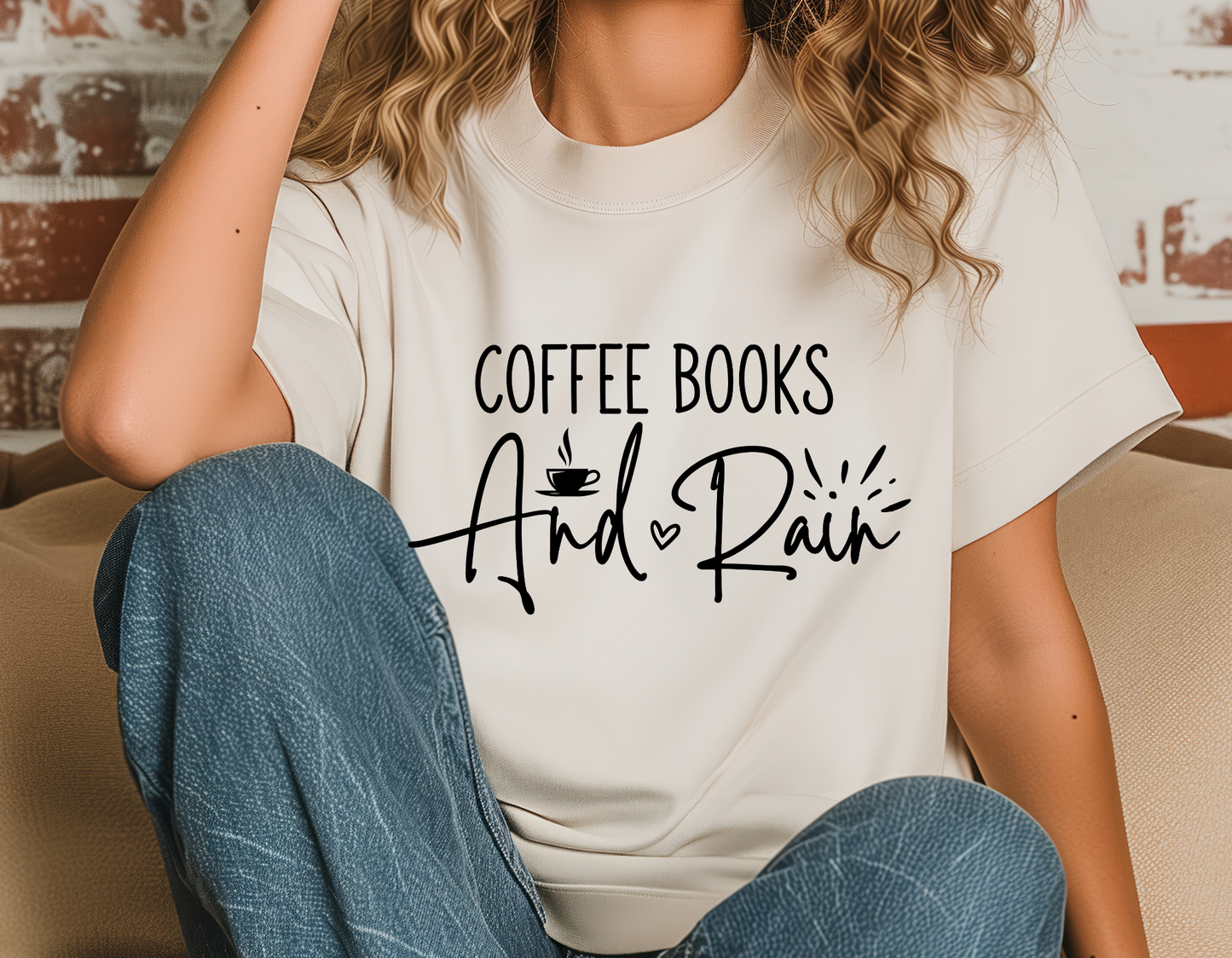 Books & coffee t-shirt