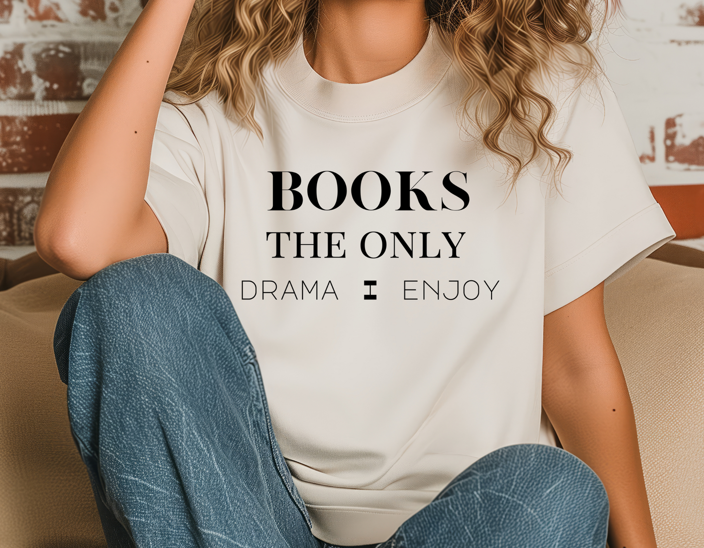 Books are the only drama I care t-shirt