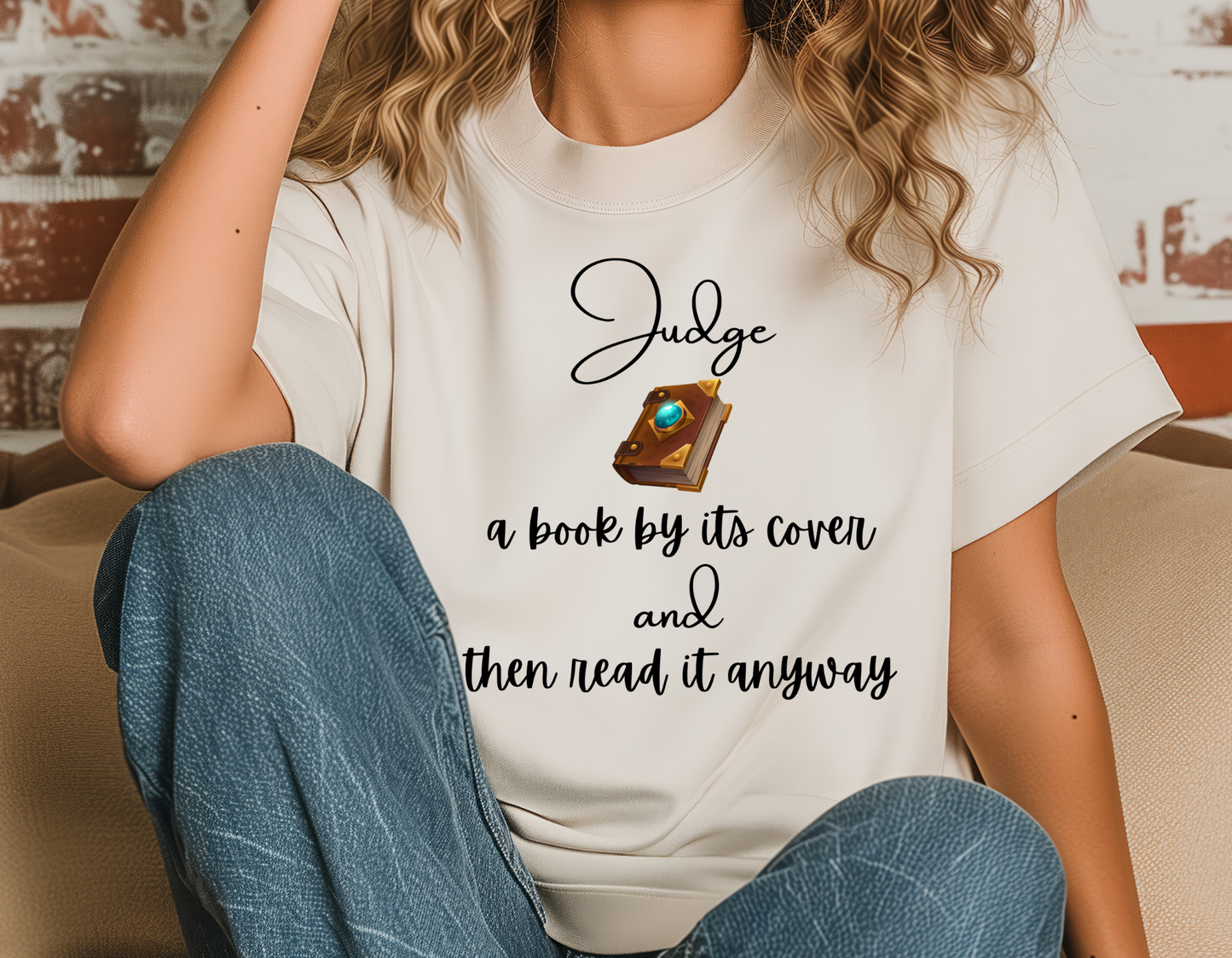 Judge a book by its cover tee t-shirt