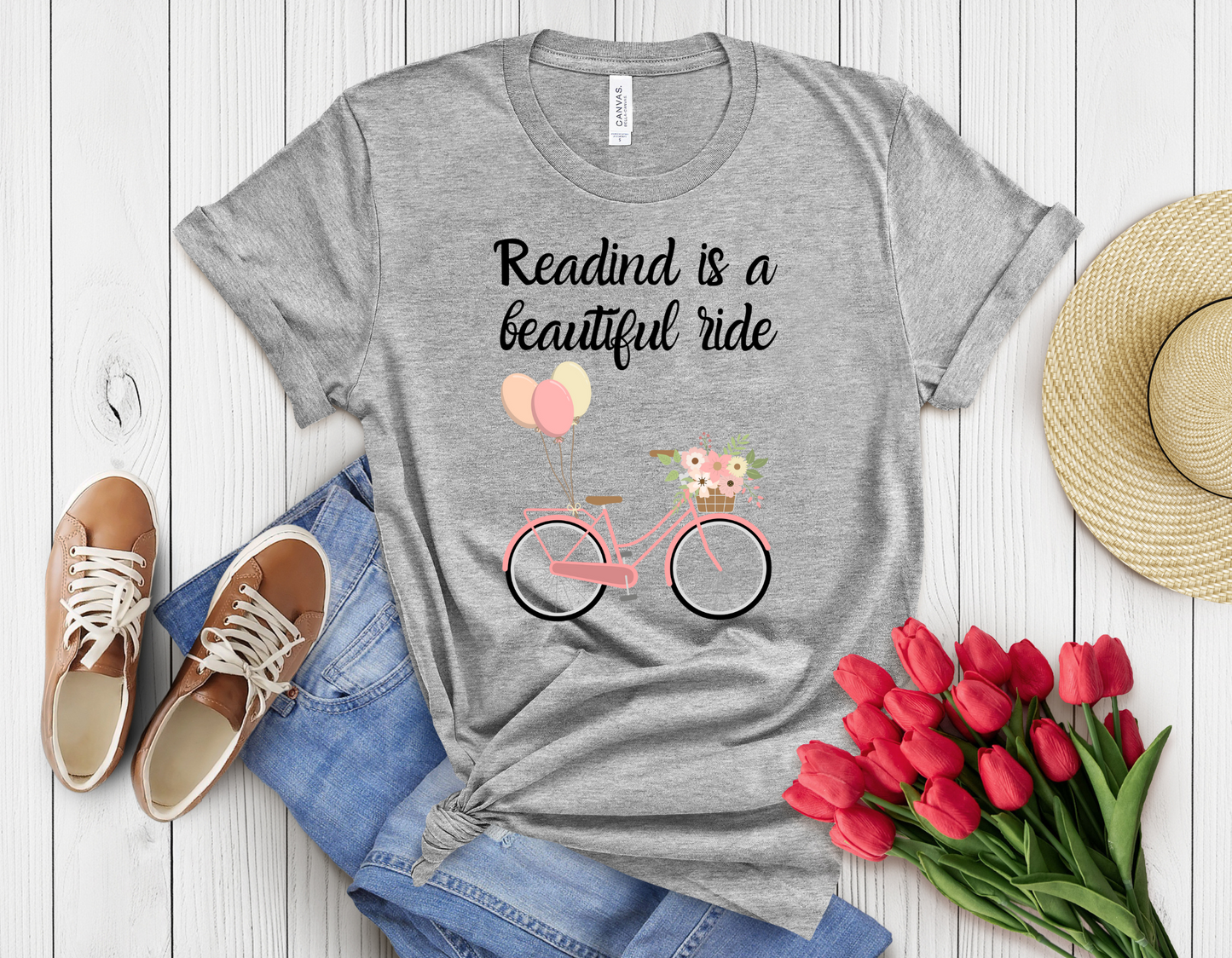 Reading is beautiful ride t-shirt