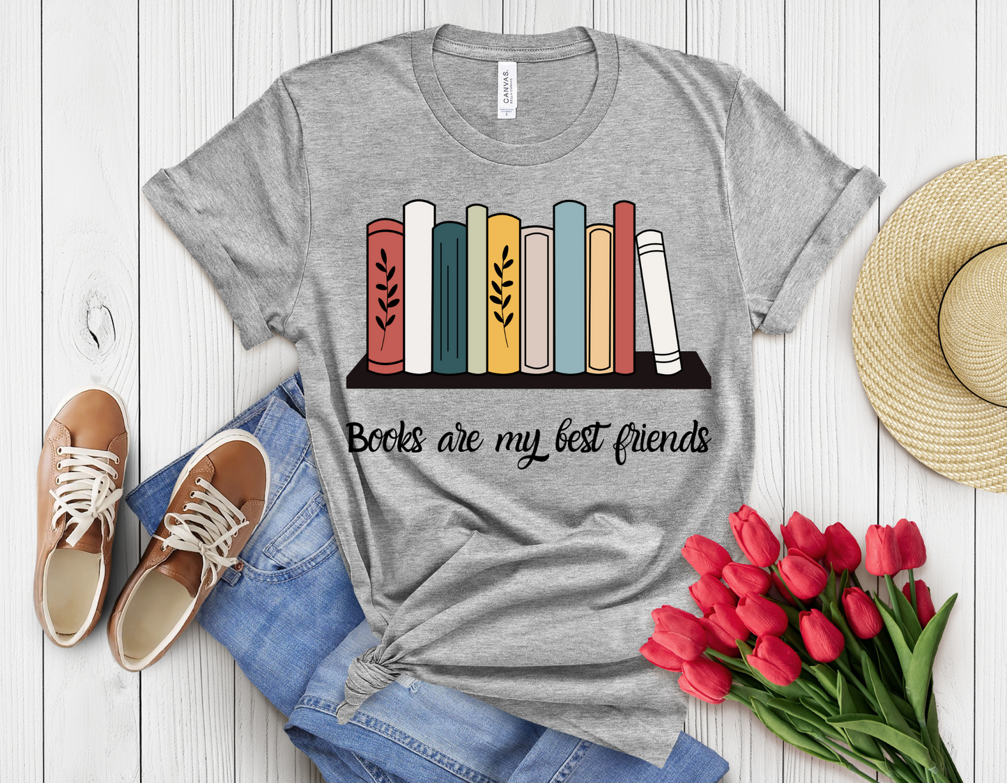 Books are my friend t-shirt