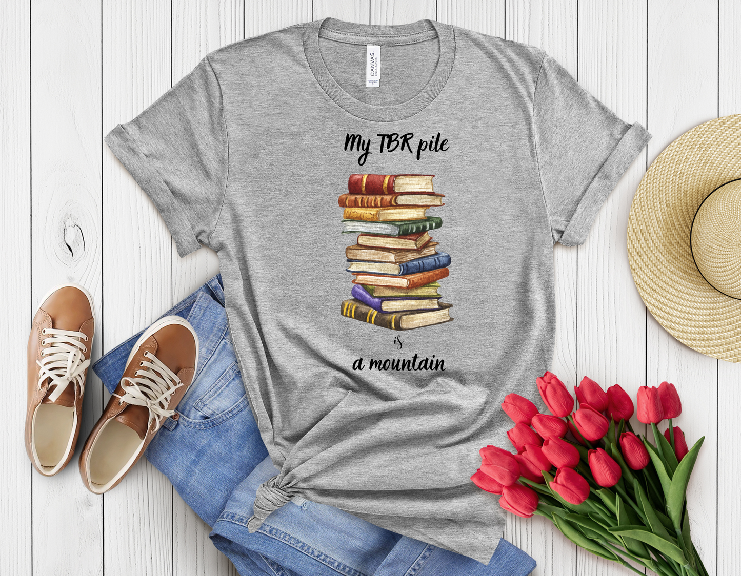 My tbr pile t-shirt