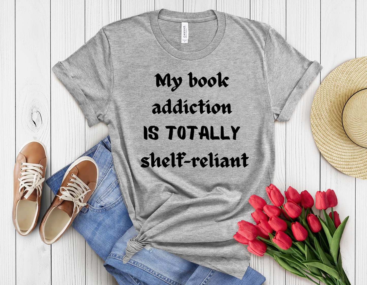 Book addiction t-shirt