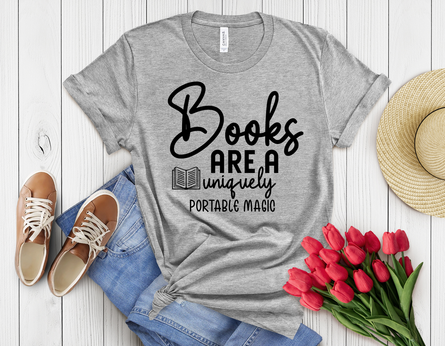Books are magic t-shirt