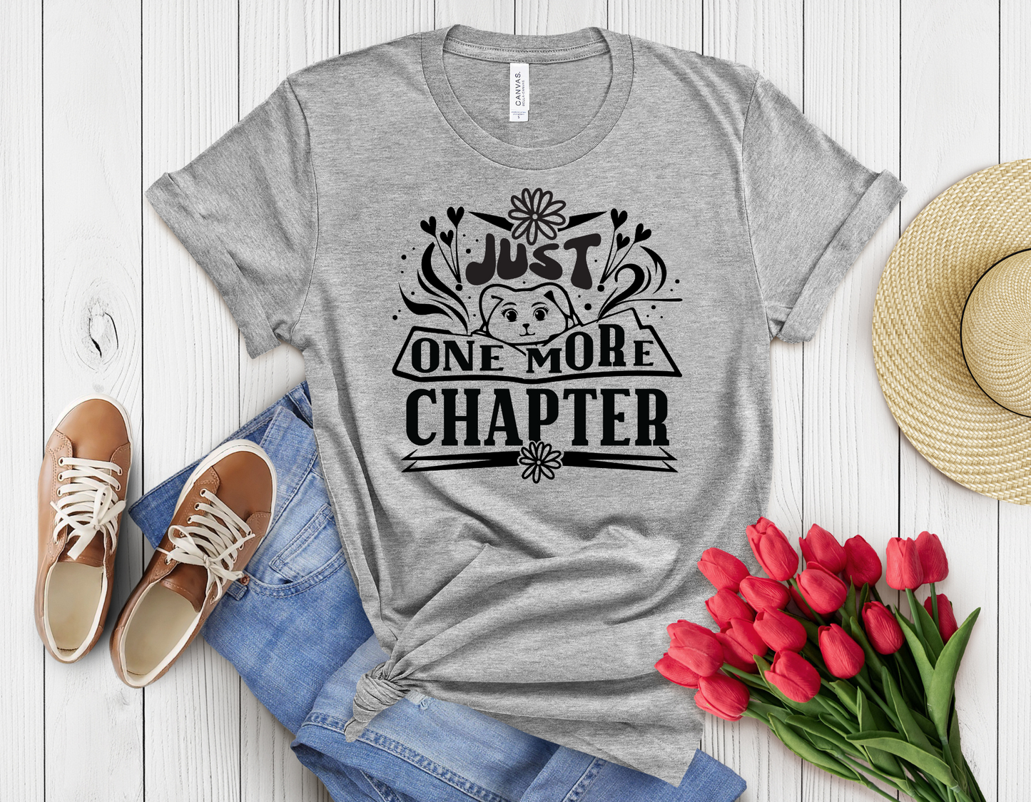 Just one more chapter puppy t-shirt