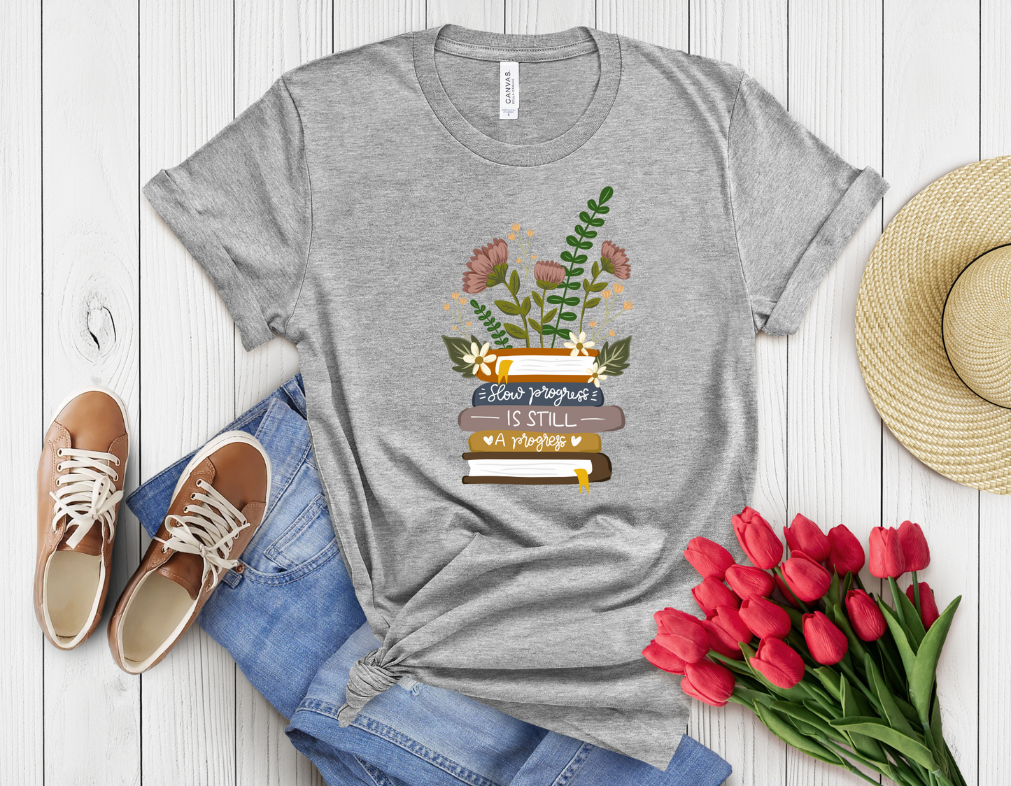 Feather book t-shirt