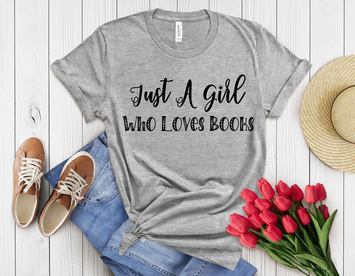 A girl love books t-shirt