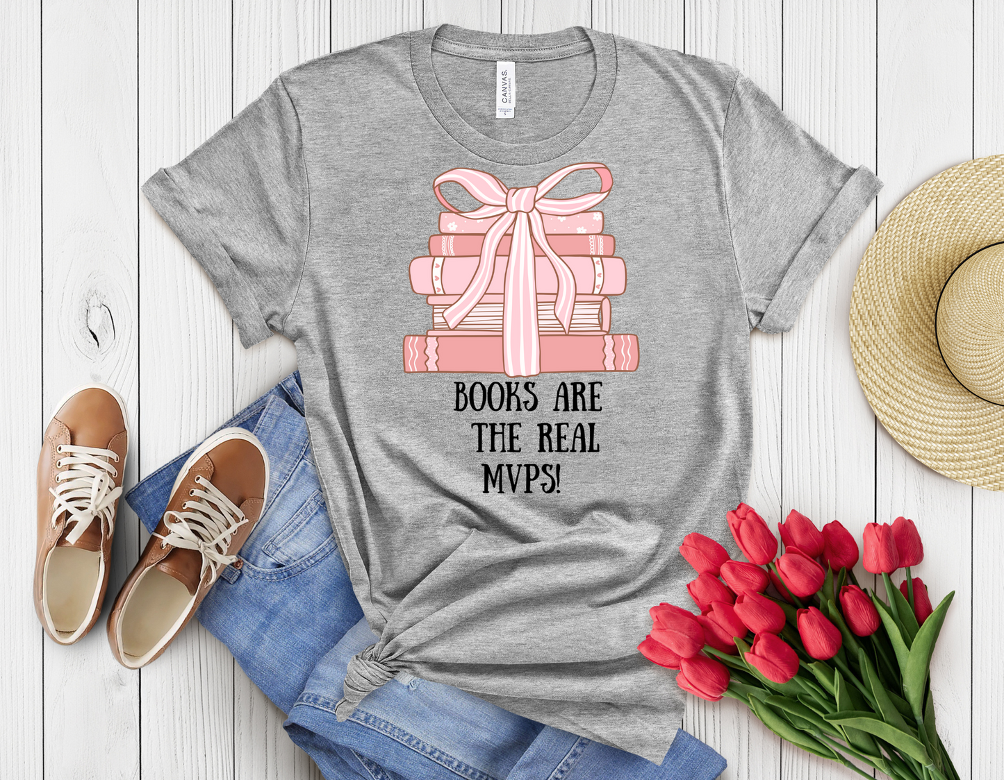Books r real mpvs t-shirt
