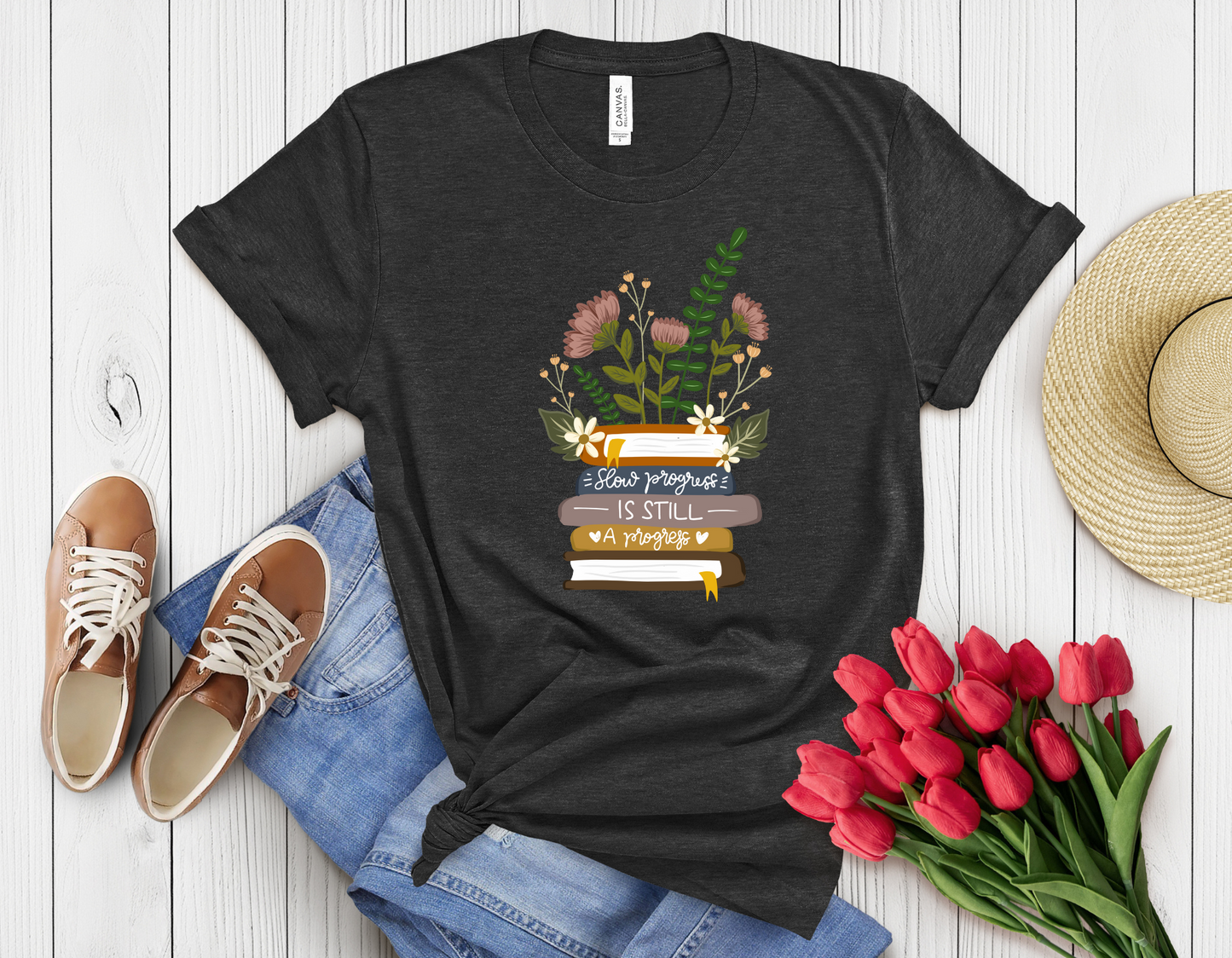 Feather book t-shirt