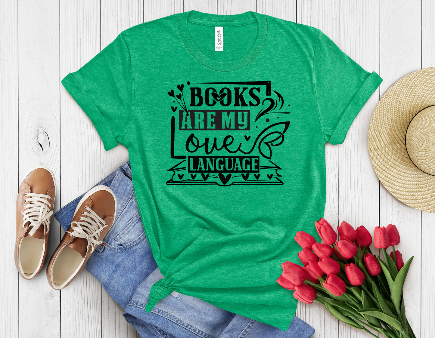 Book are my love language t-shirt