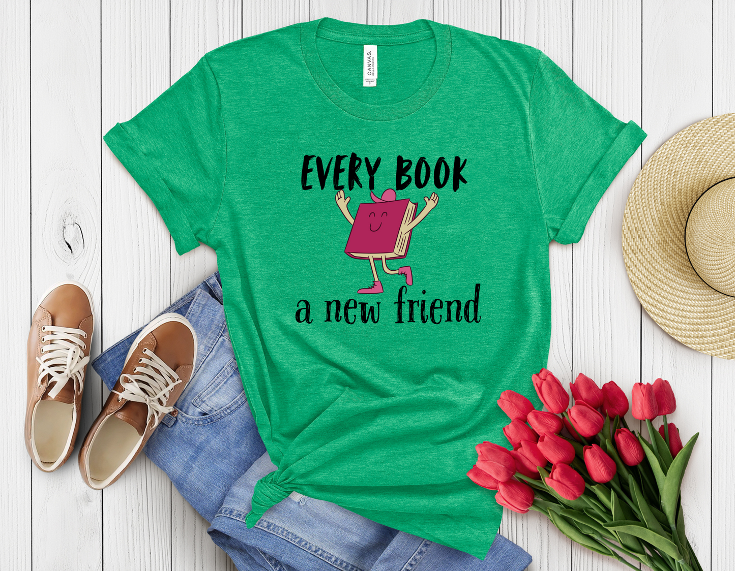 Every book new friend t-shirt