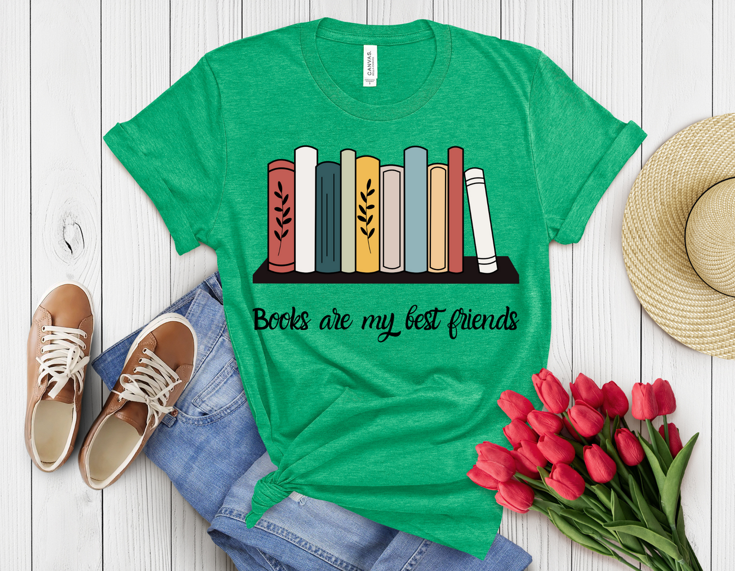 Books are my friend t-shirt