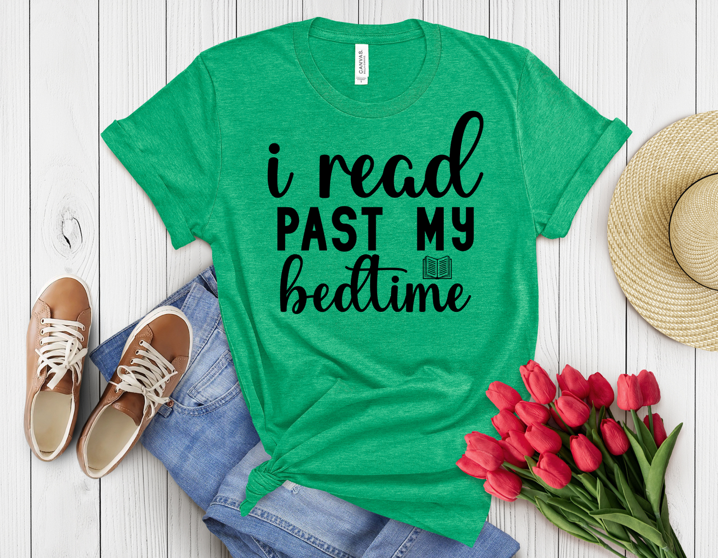 I read past my bed time t-shirt