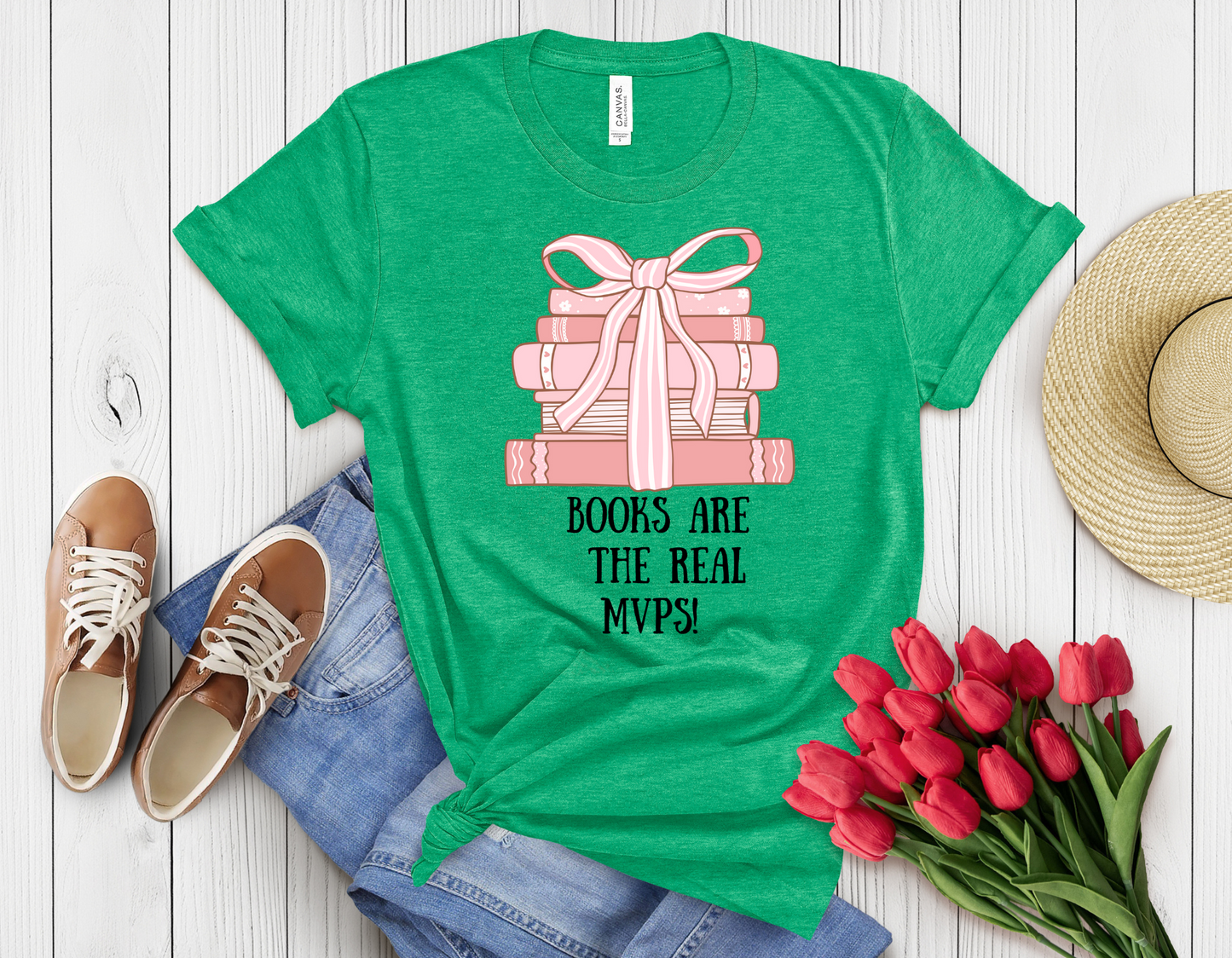 Books r real mpvs t-shirt
