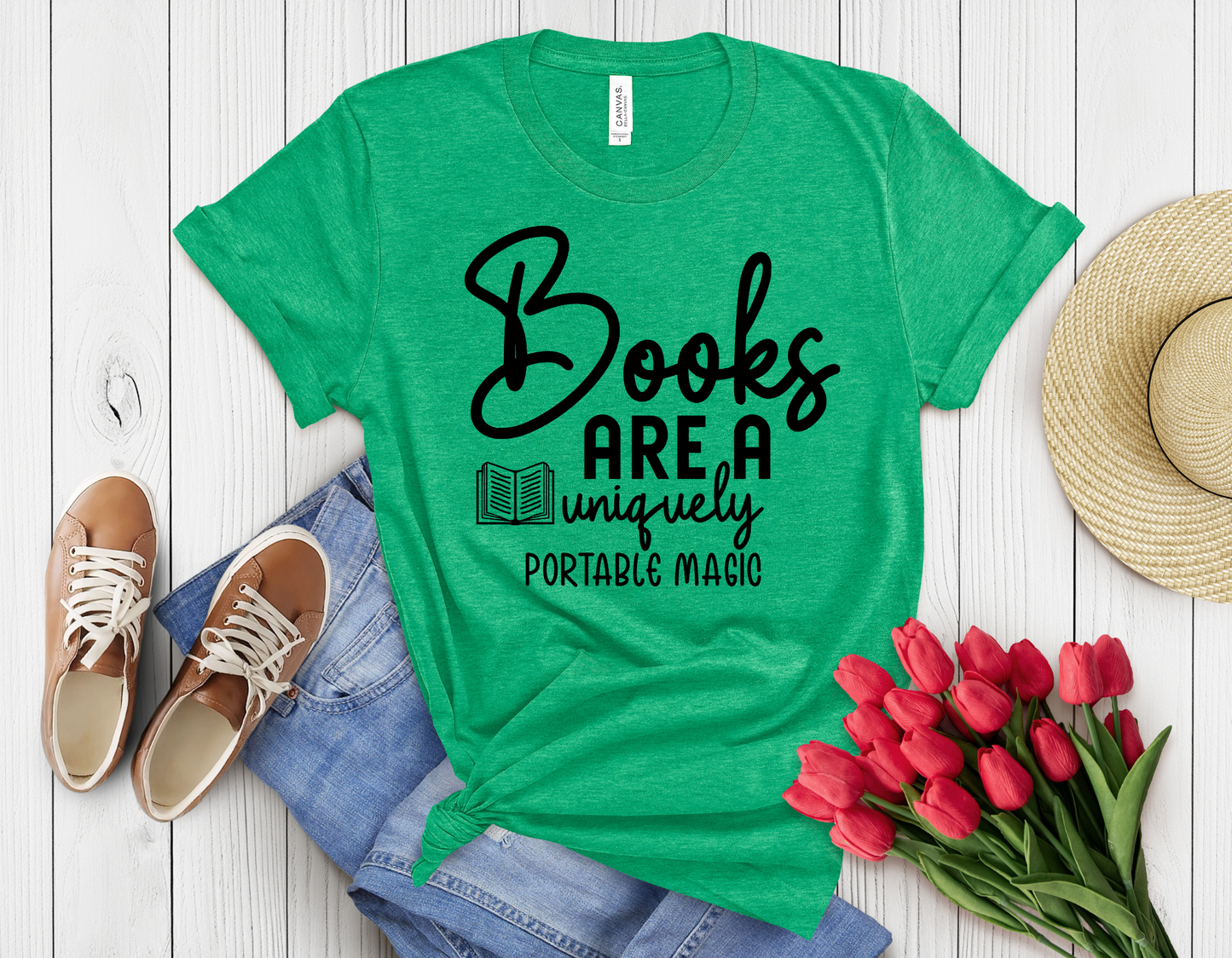 Books are magic t-shirt