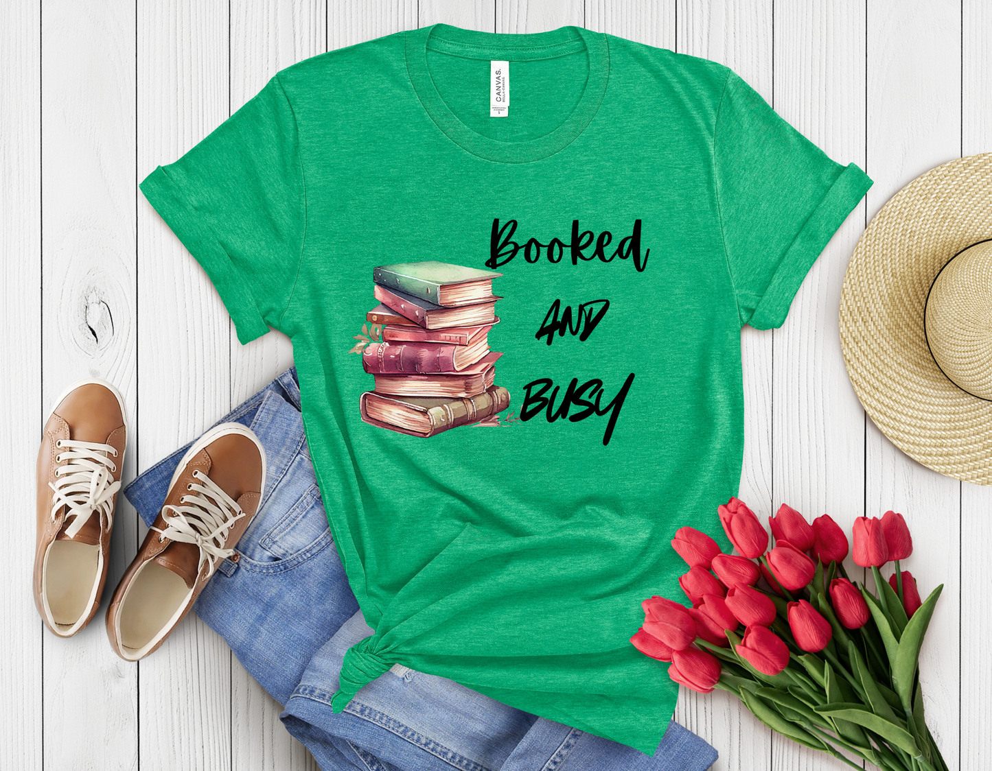 Booked & busy t-shirt