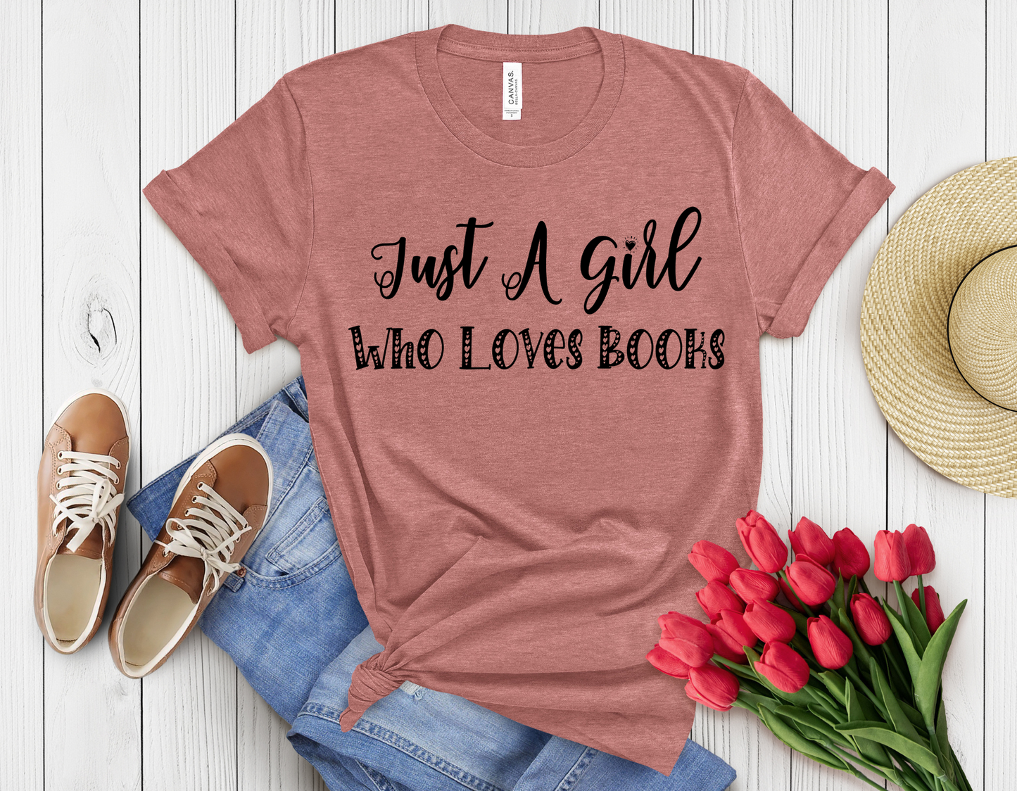 A girl love books t-shirt