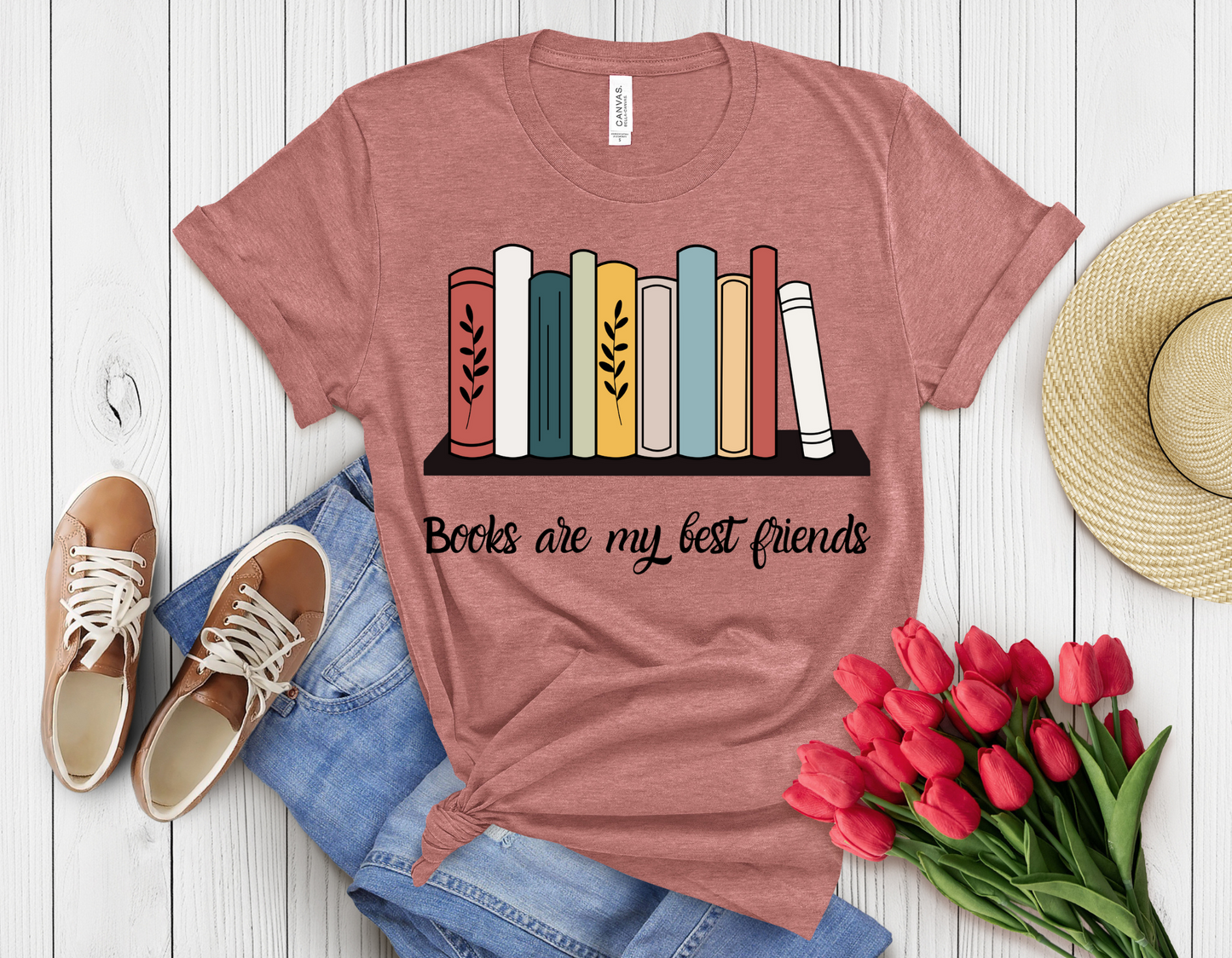 Books are my friend t-shirt