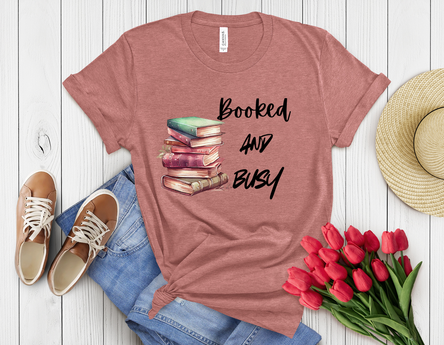 Booked & busy t-shirt