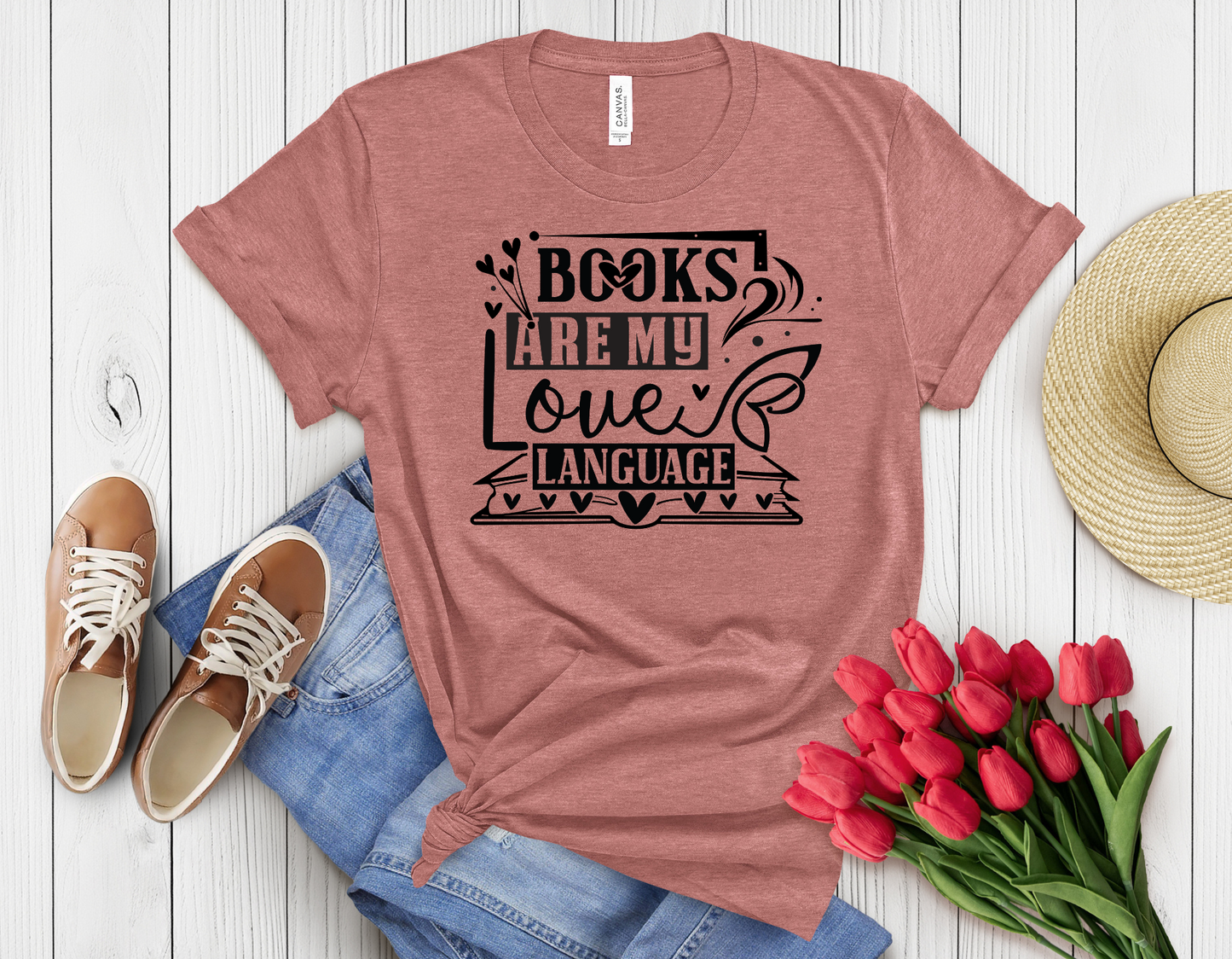 Book are my love language t-shirt