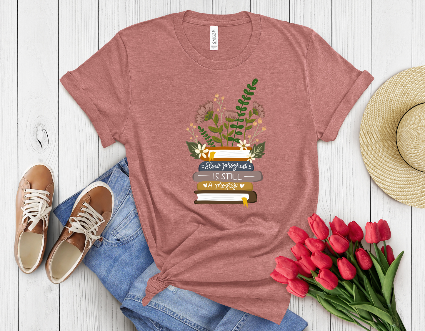 Feather book t-shirt