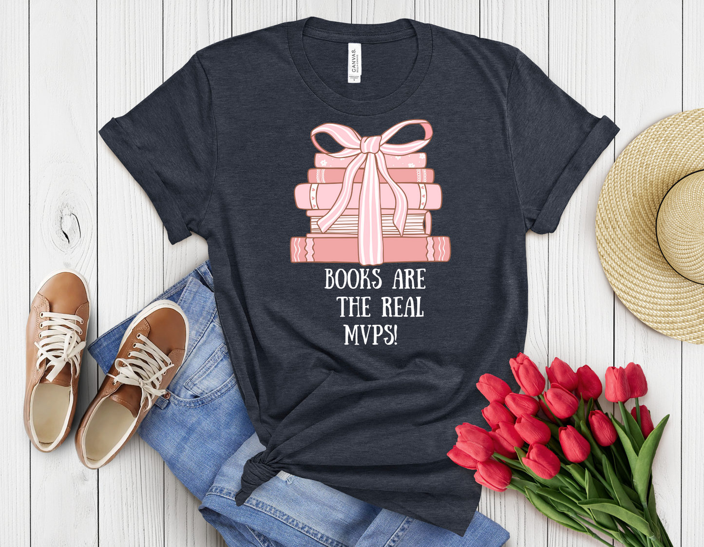 Books r real mpvs t-shirt