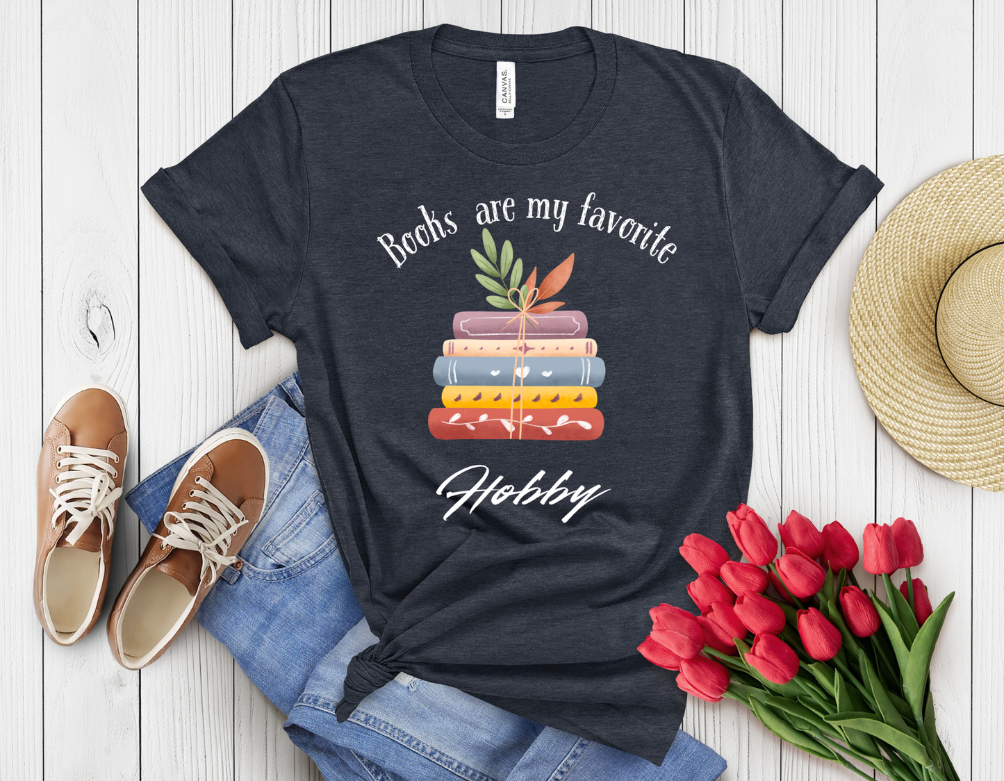 Books are my favorite hobby t-shirt