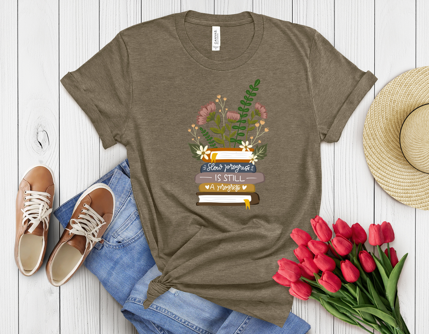 Feather book t-shirt