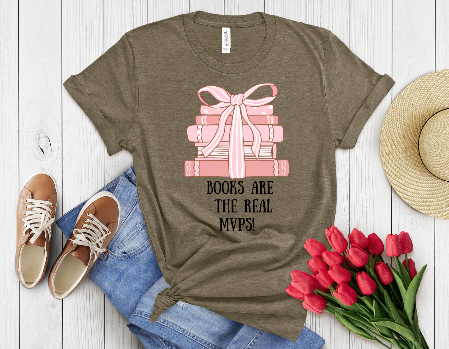 Books r real mpvs t-shirt