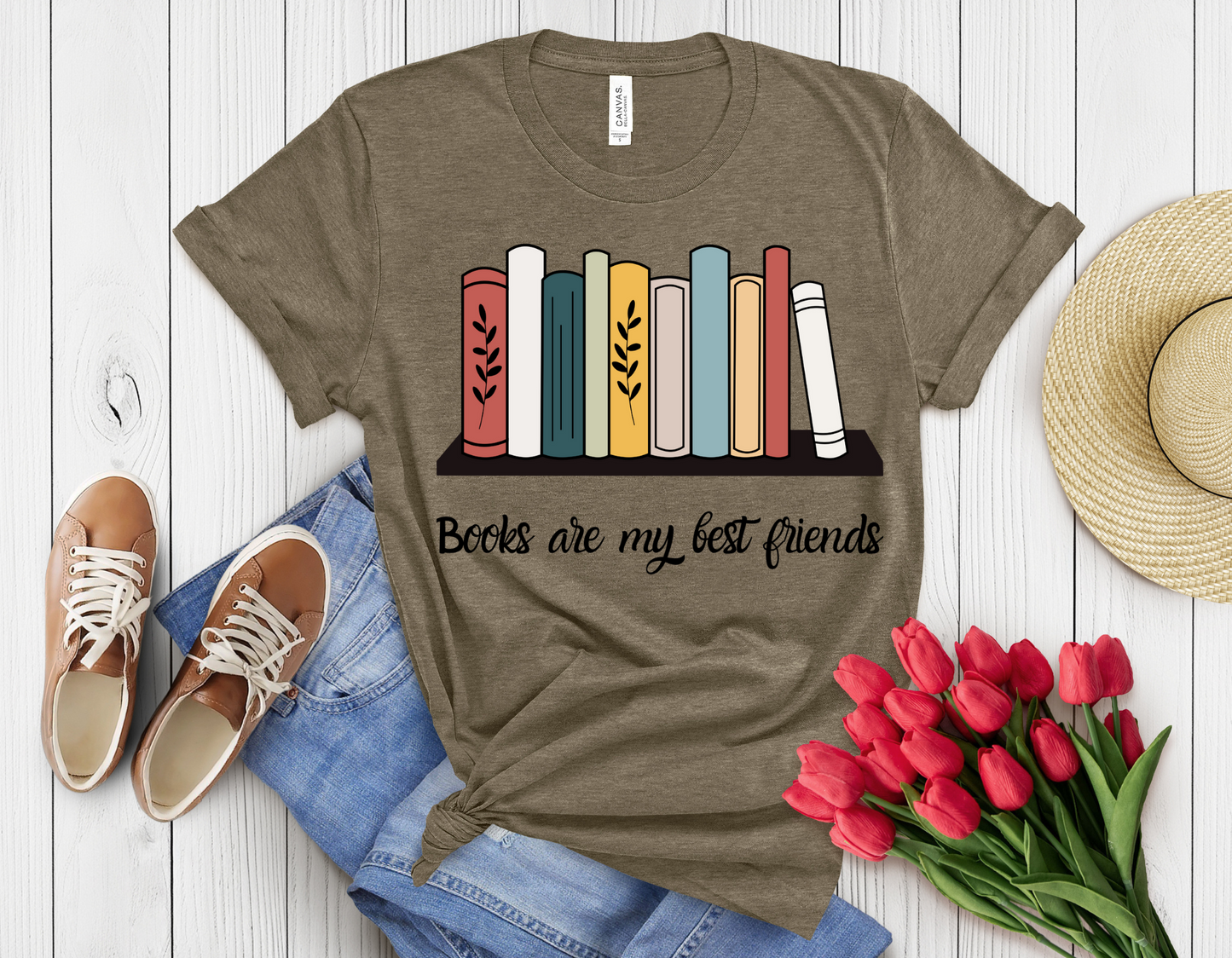 Books are my friend t-shirt