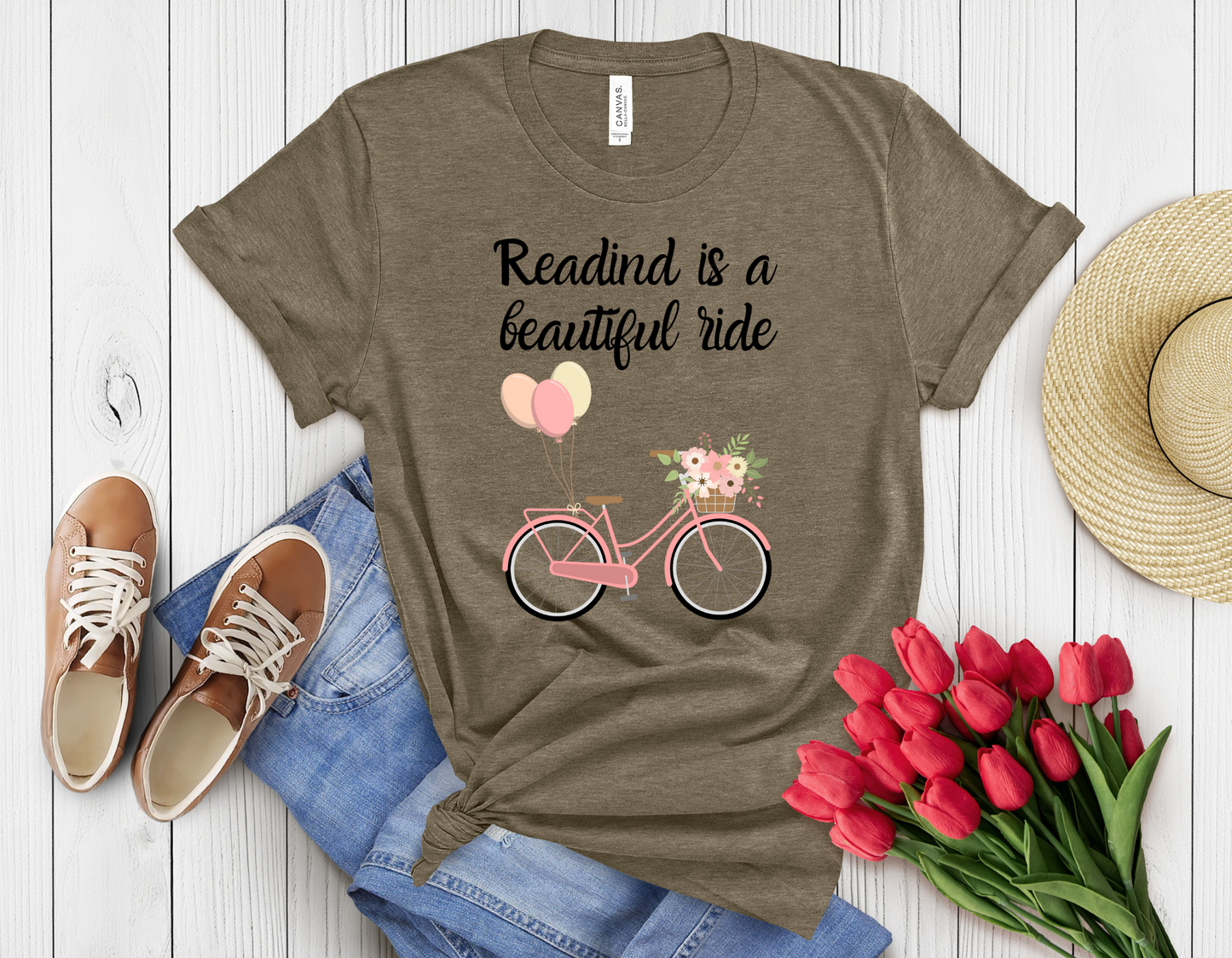 Reading is beautiful ride t-shirt