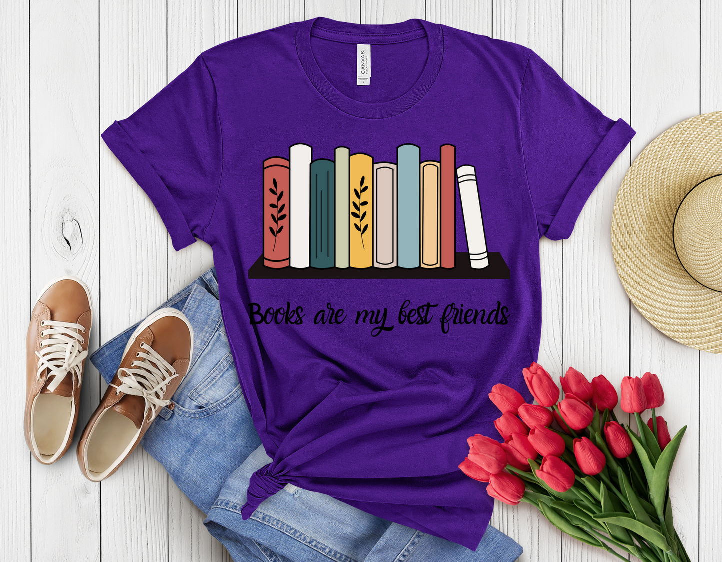 Books are my friend t-shirt