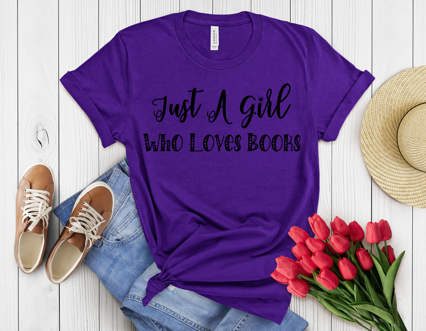 A girl love books t-shirt