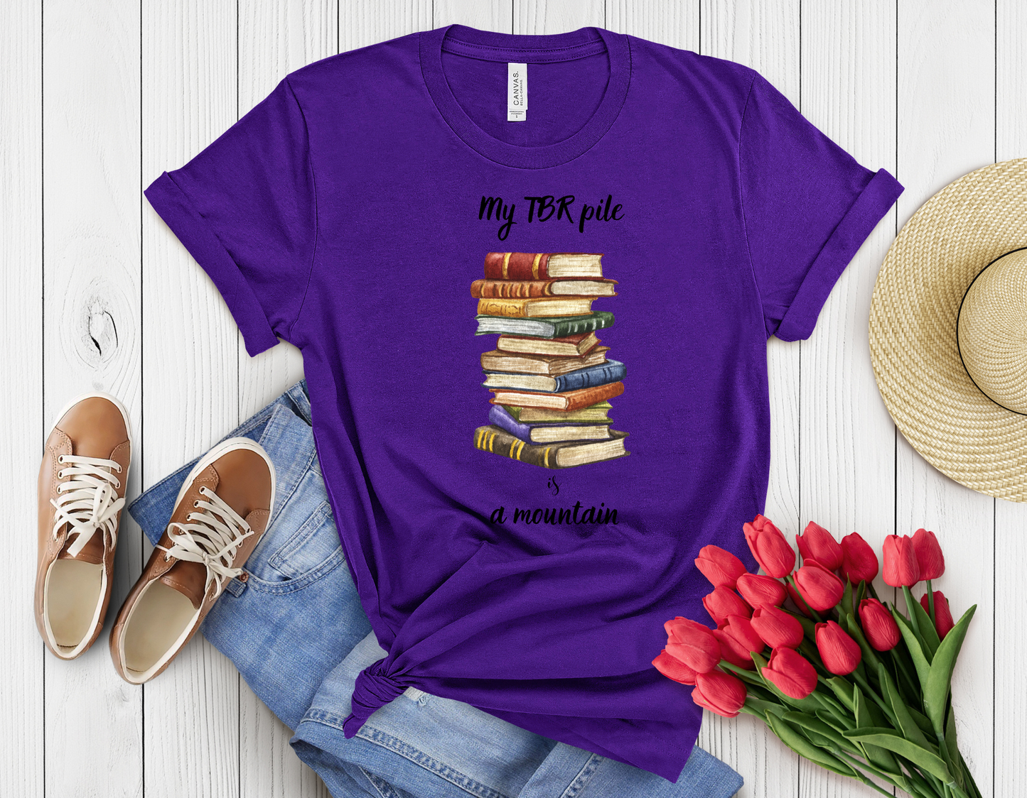 My tbr pile t-shirt