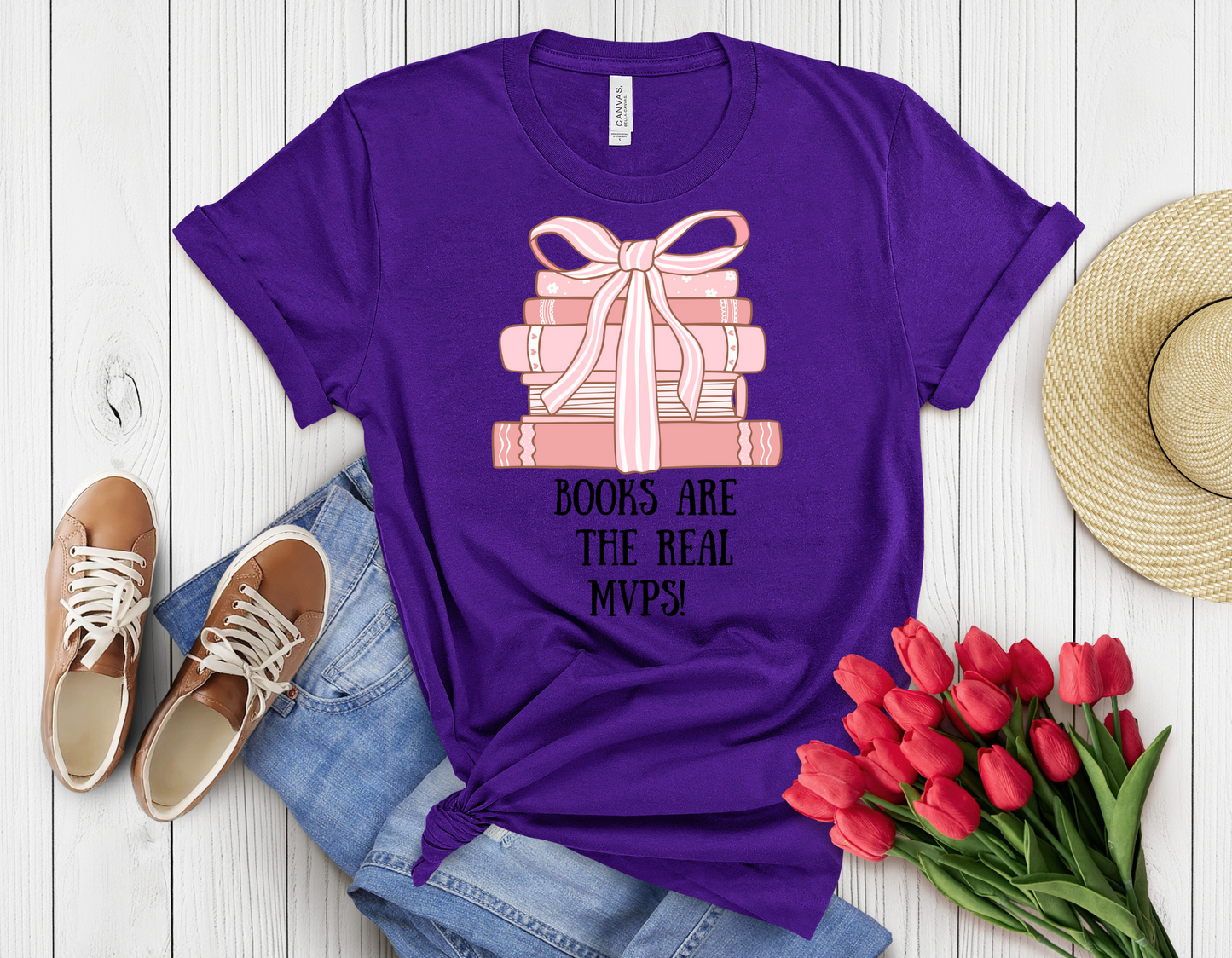 Books r real mpvs t-shirt