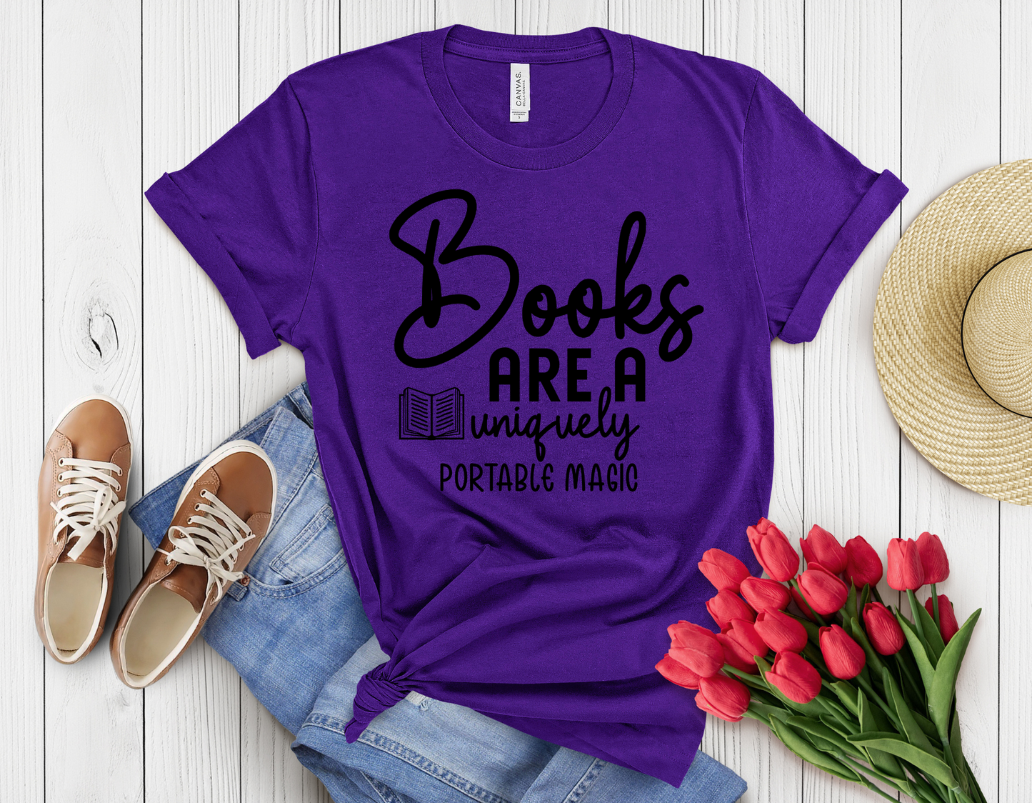 Books are magic t-shirt
