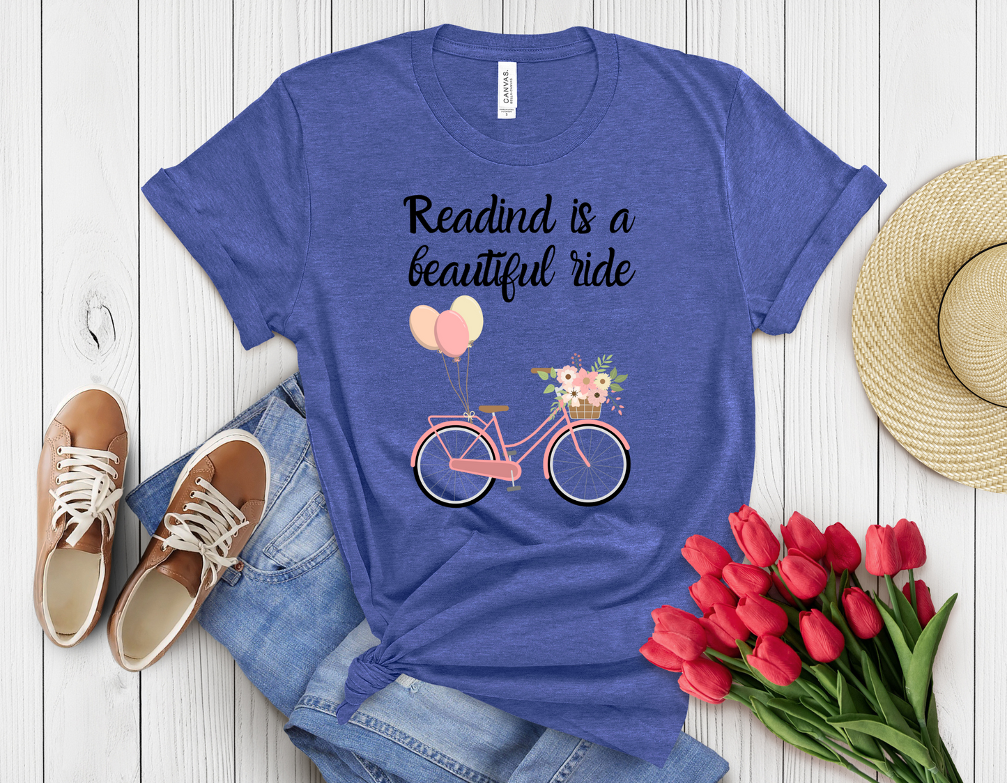 Reading is beautiful ride t-shirt