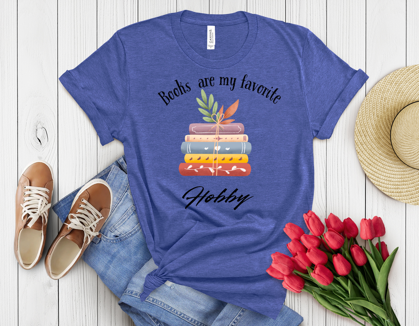Books are my favorite hobby t-shirt