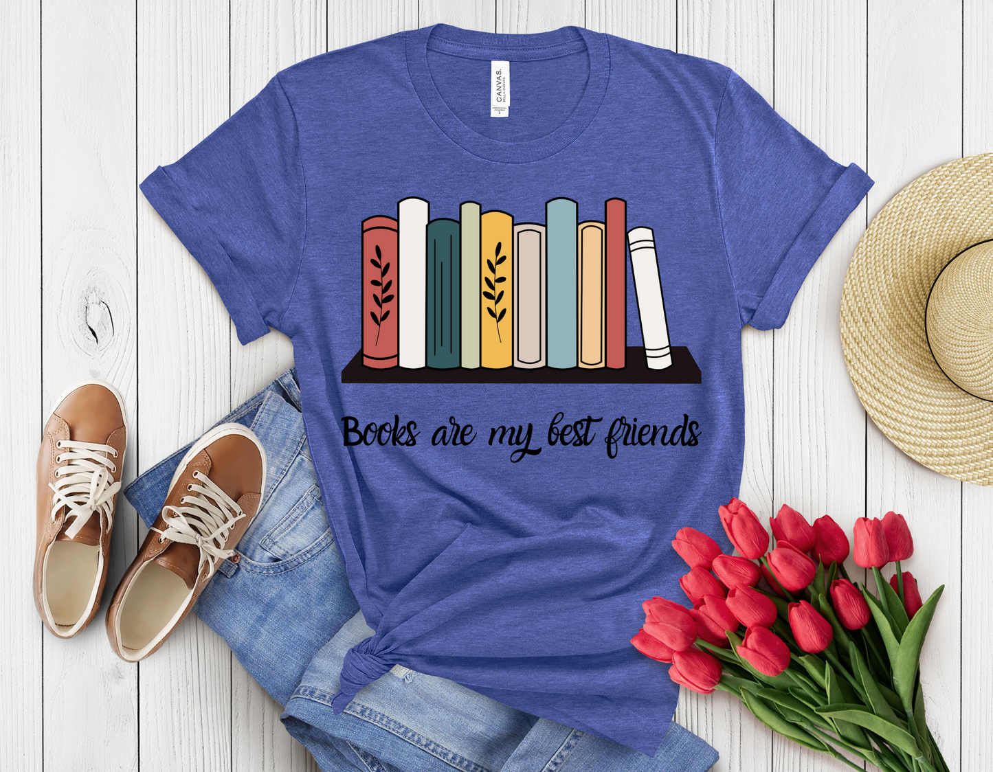 Books are my friend t-shirt