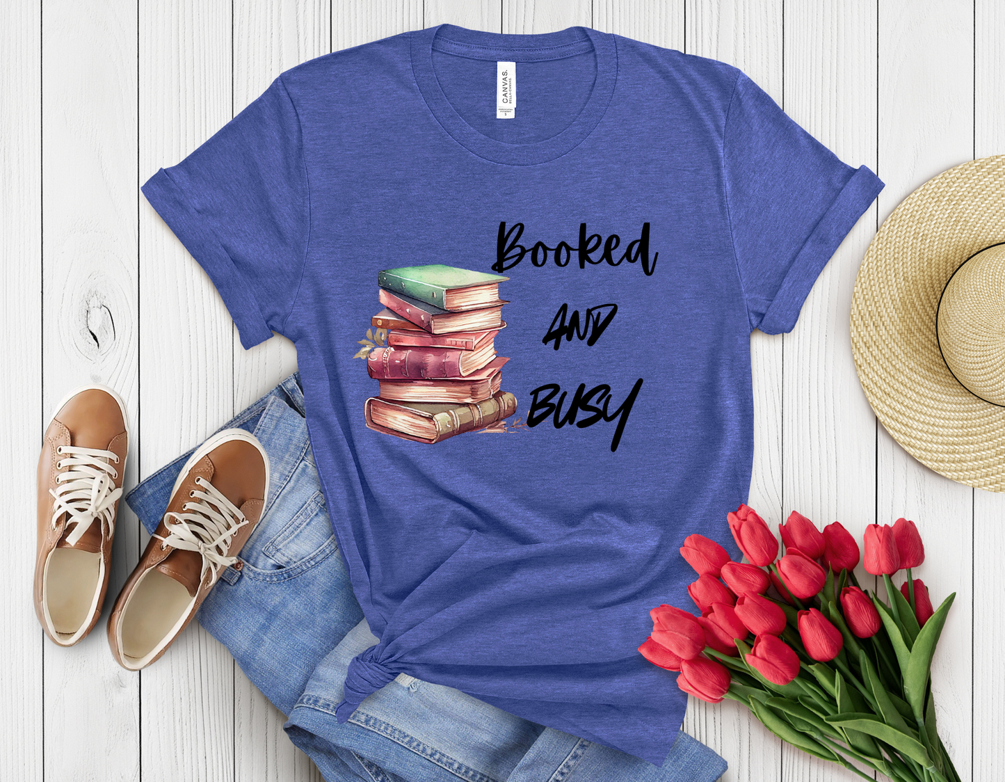 Booked & busy t-shirt