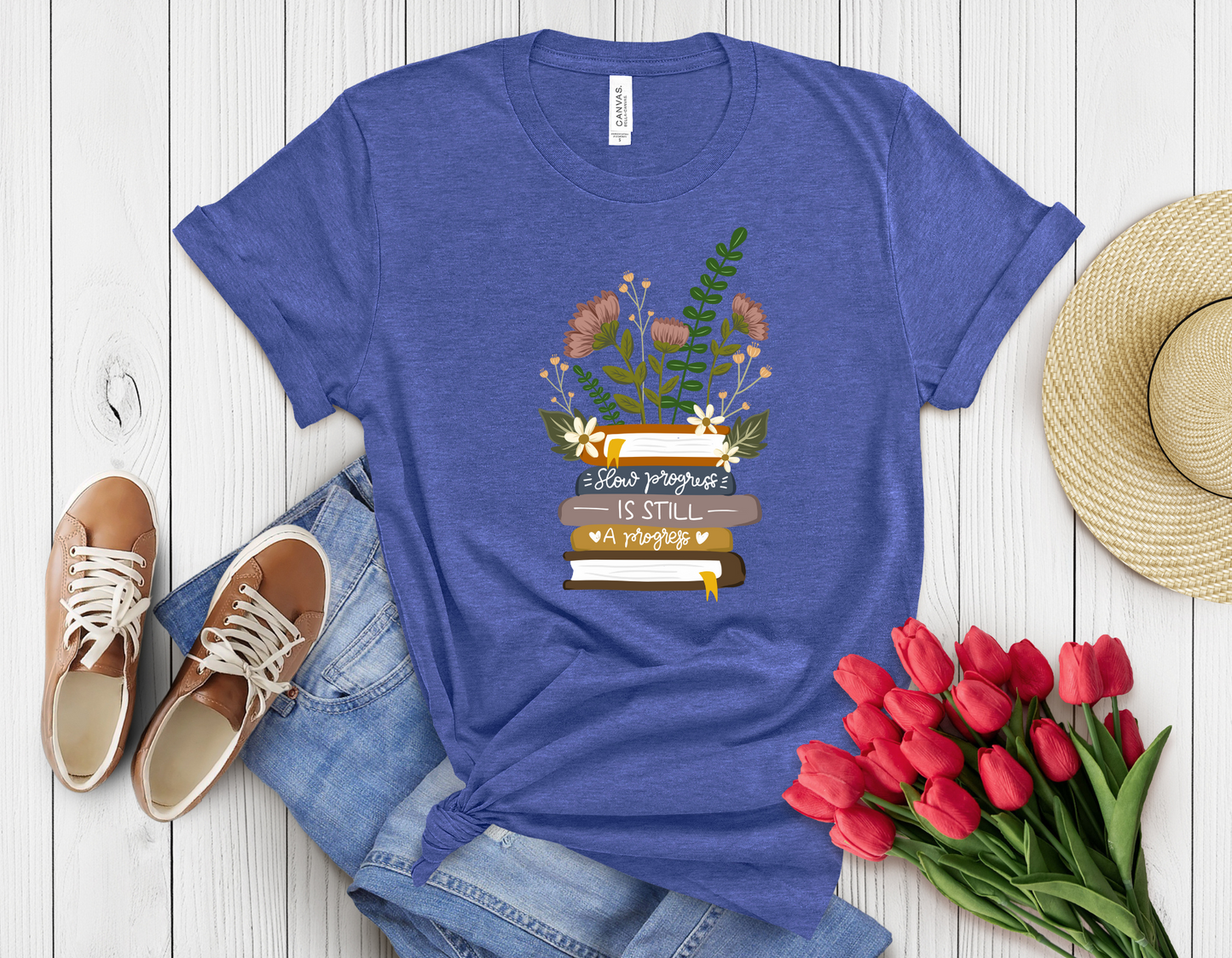 Feather book t-shirt