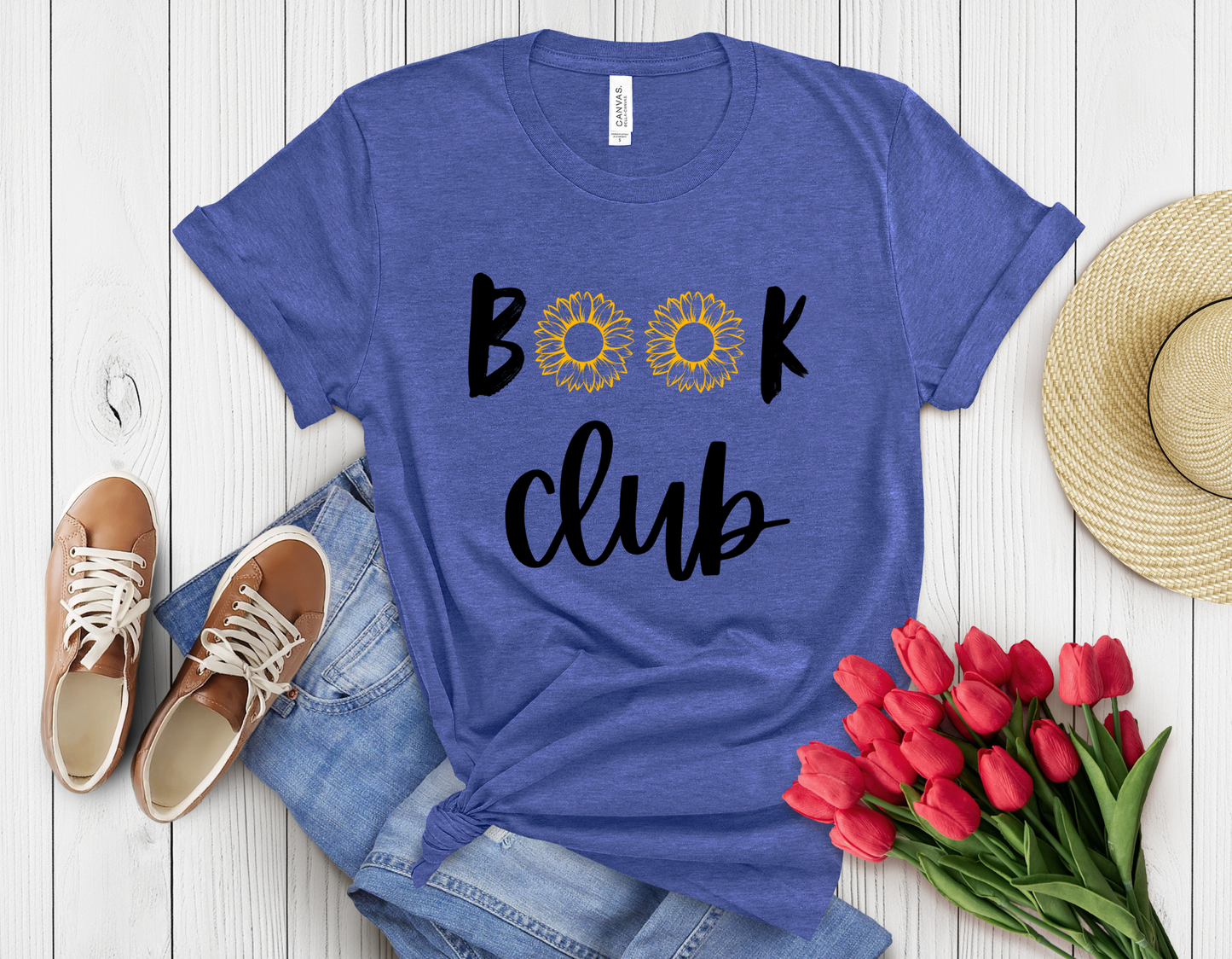 sunflower book club t-shirt
