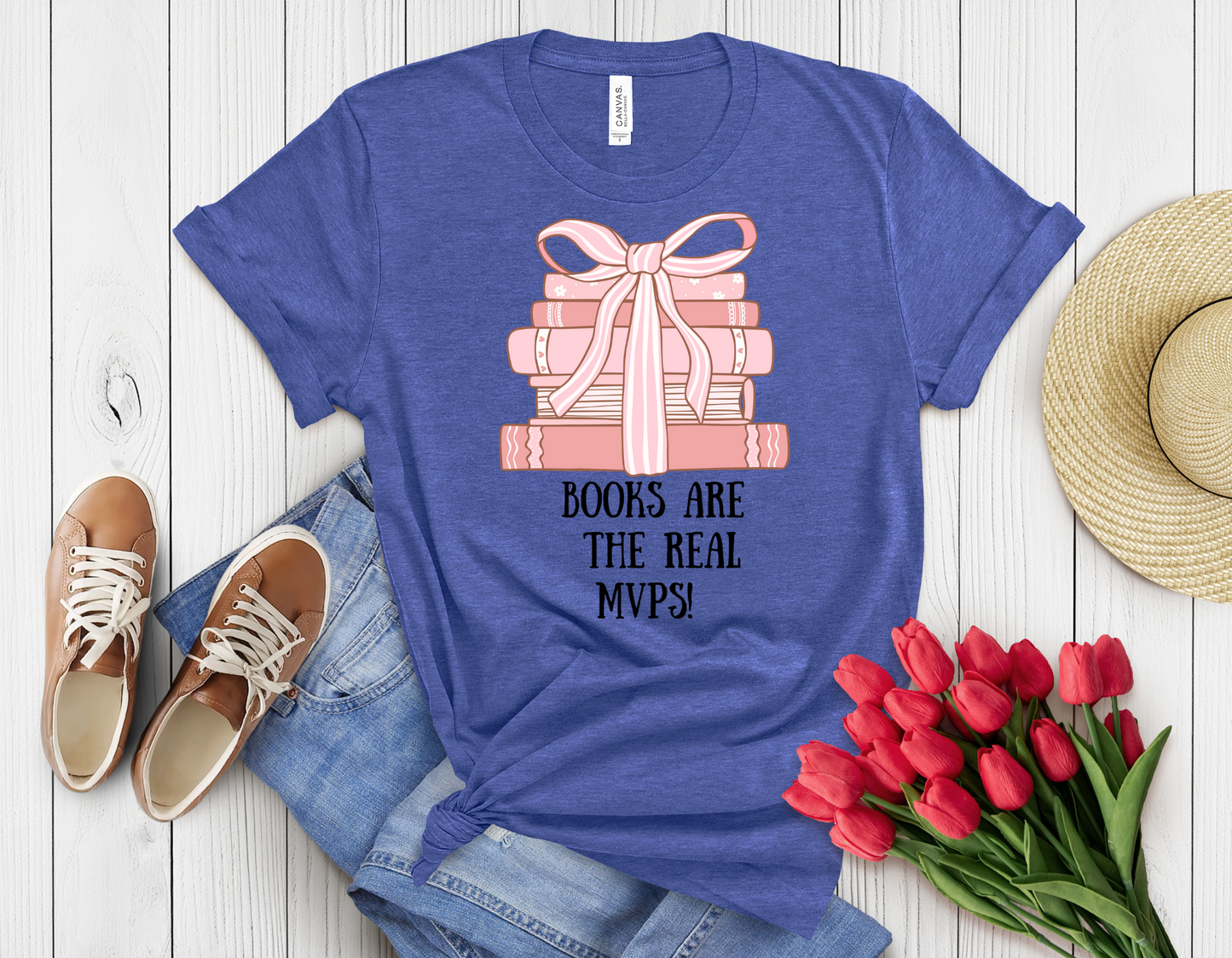 Books r real mpvs t-shirt