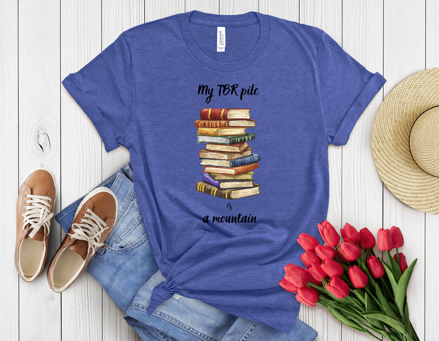 My tbr pile t-shirt