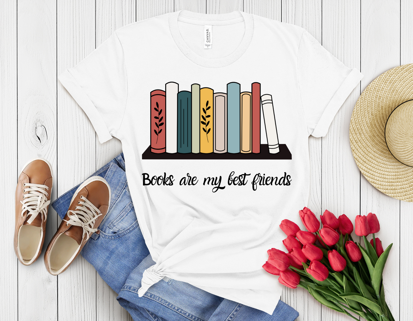 Books are my friend t-shirt