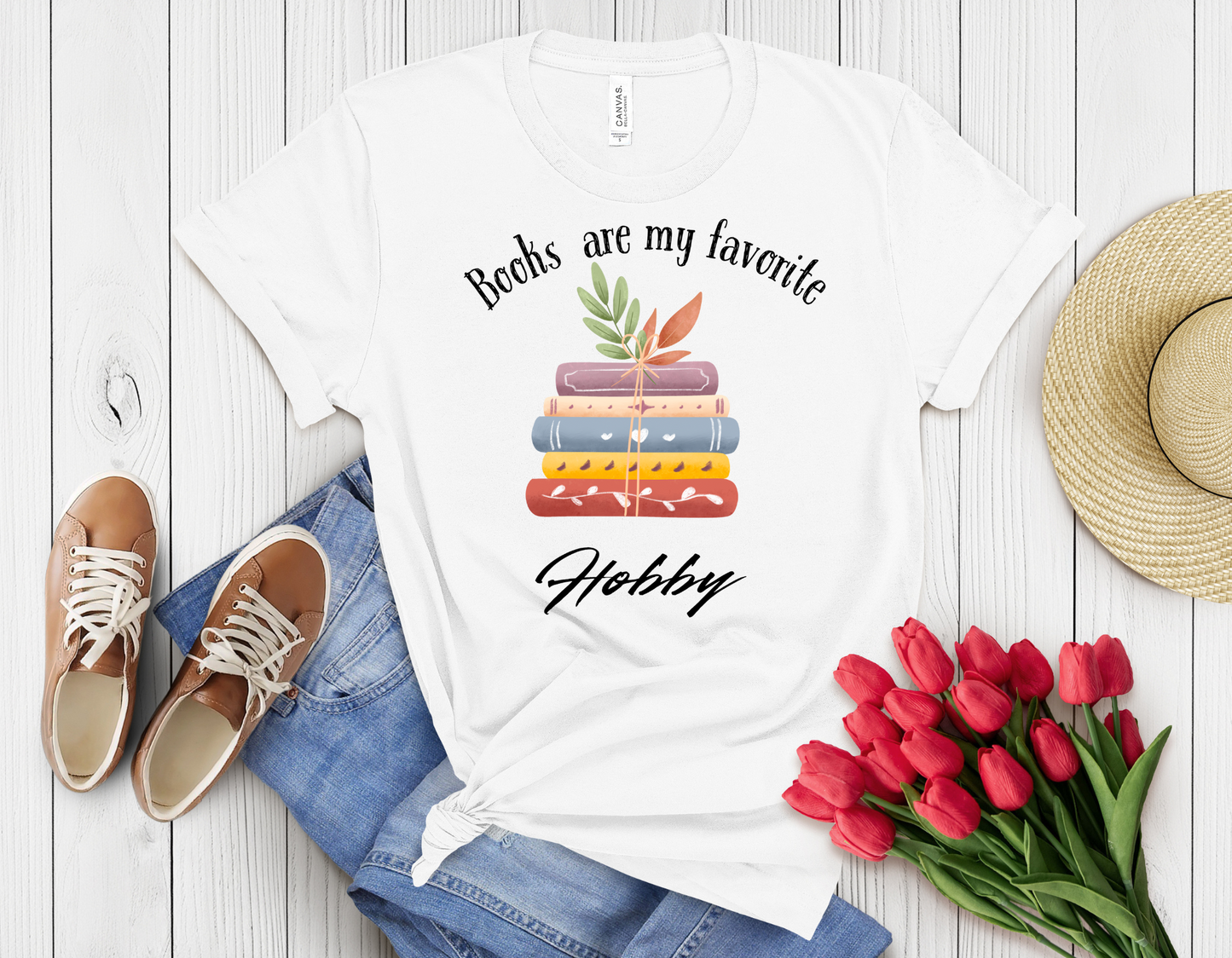 Books are my favorite hobby t-shirt