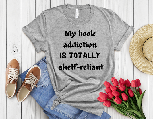 Book addiction t-shirt