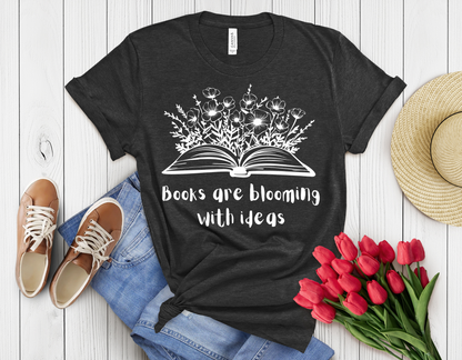 Books bloom t-shirt